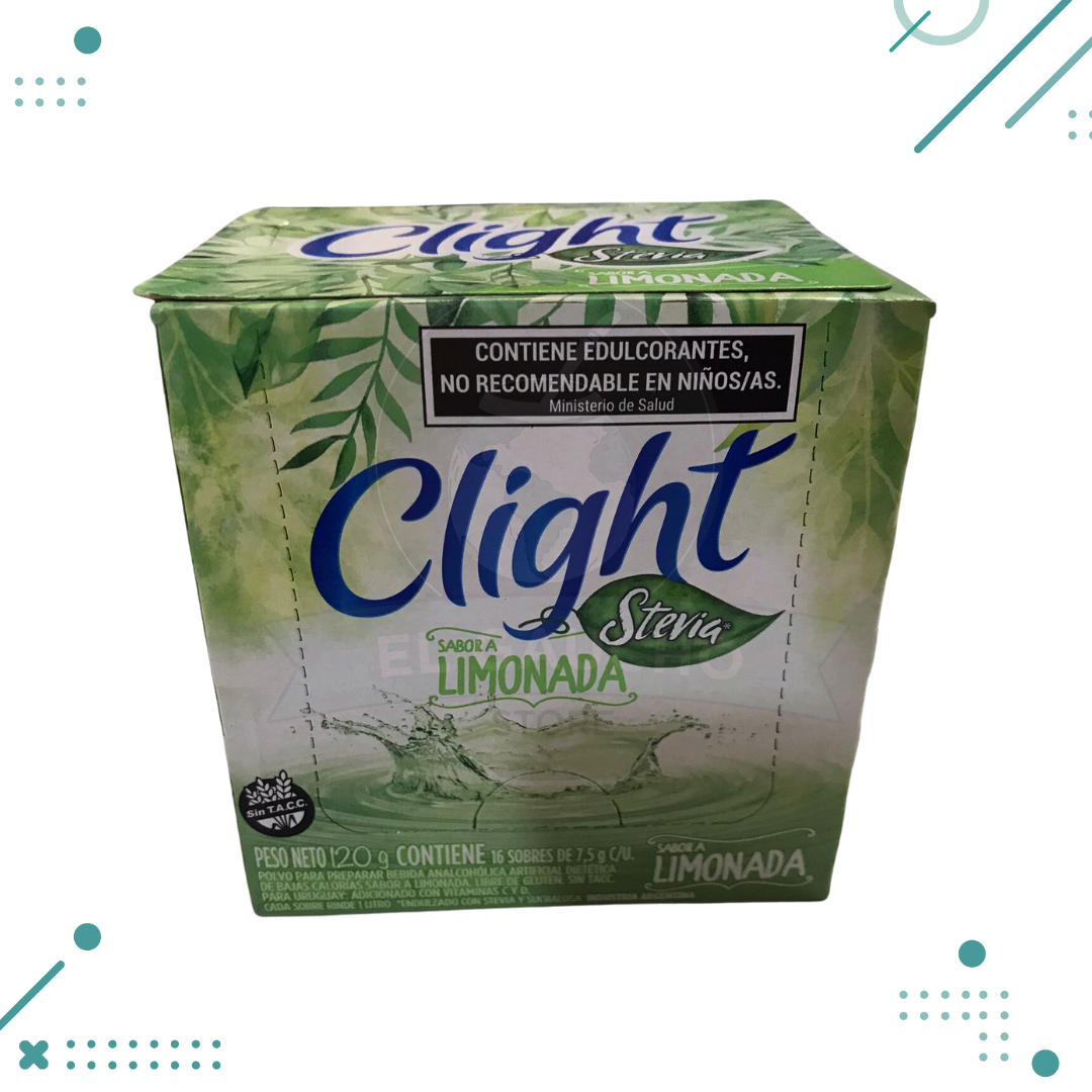 Diseno-sin-titulo-2023-10-09T085841.614.png Jugo Clight Limonada CON STEVIA 8g (CAJA 16u) (128gr) - Imagen 1