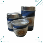 Set Tres Piezas Argentina - Yerbera + Azucarera + Mate de vidrio