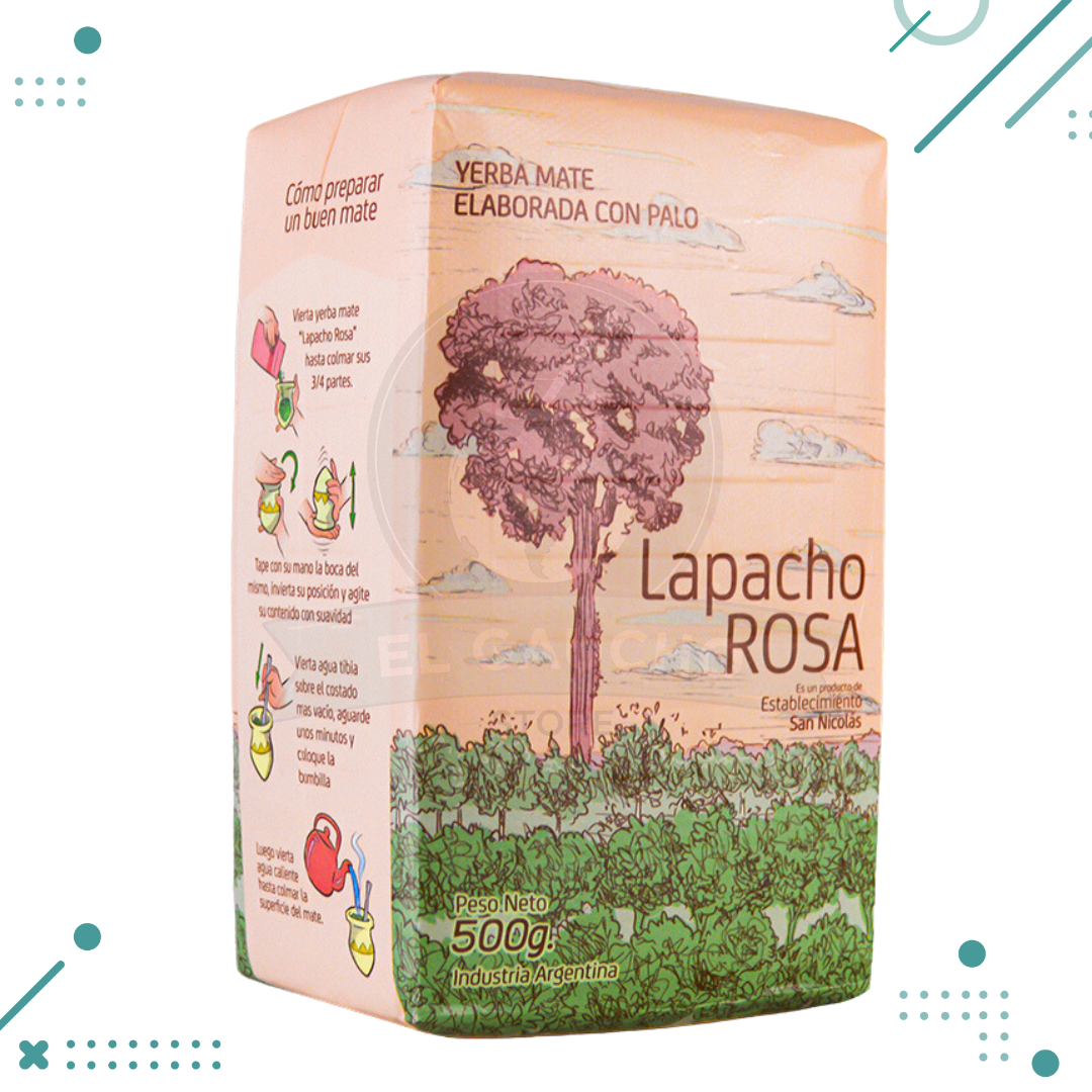 Diseno-sin-titulo-2023-10-27T133247.538.png Yerba Mate La Pacho Rosa 500g - Imagen 1