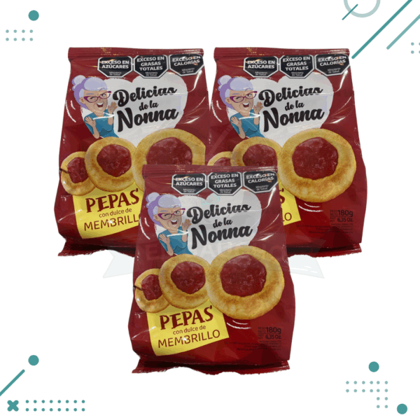 Pepas Con Membrillo Delicias de La Nonna (3un 180g) (540g)