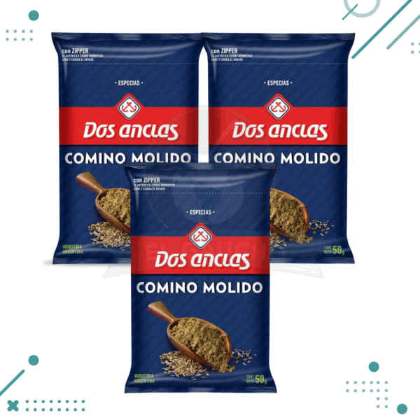 Comino Molido Dos Anclas 50g (pack 3u) (150g)