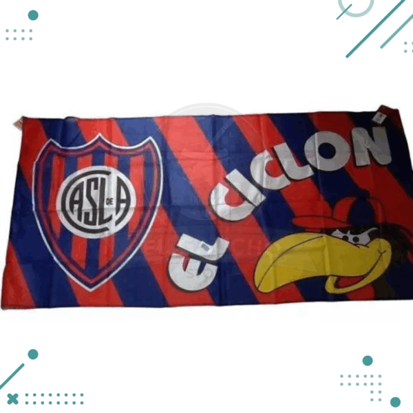 Bandera San Lorenzo Licencia Oficial 150cmx90cm MODELO 2