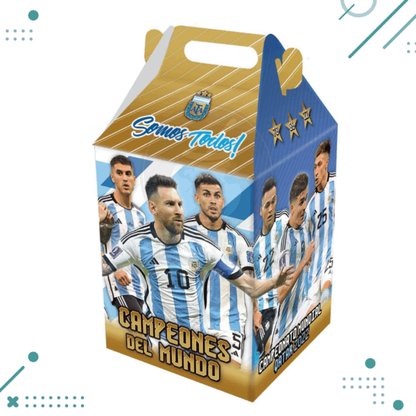 Caja Sorpresa para Armar AFA Selección ARGENTINA CAMPEON (6 units)