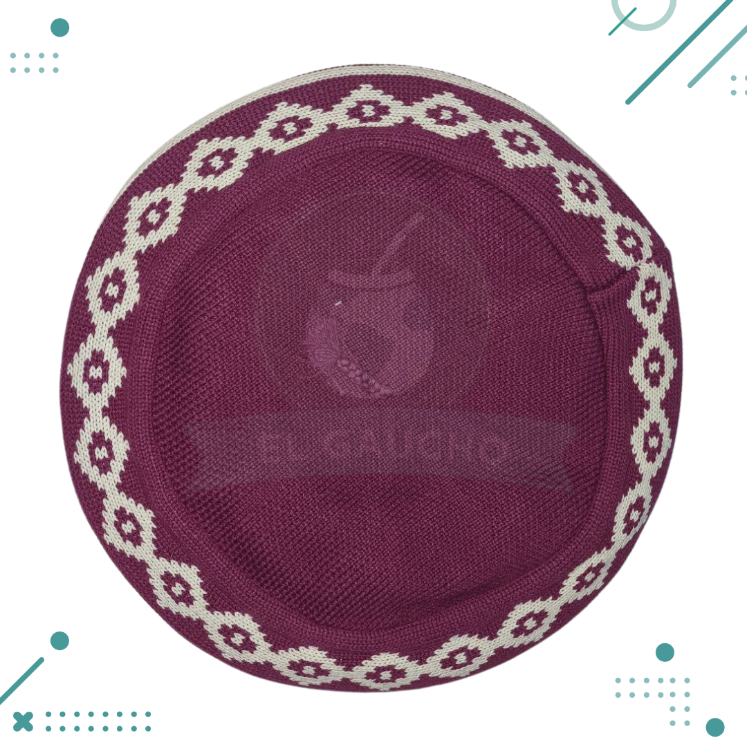 Diseno-sin-titulo-2023-11-29T185036.514.png Boina De Hilo vuelo 32cm Guarda Pampa/Griega color MORADO - Imagen 1