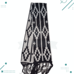 Bufanda De Hilo - Guarda Pampa Reversible, Color Negro. (aprox 1.5mts) - Imagen 4