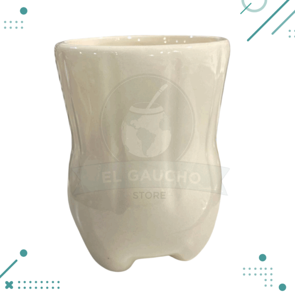 Vaso Fernetero 500ml Ceramica - COLOR BEIGE