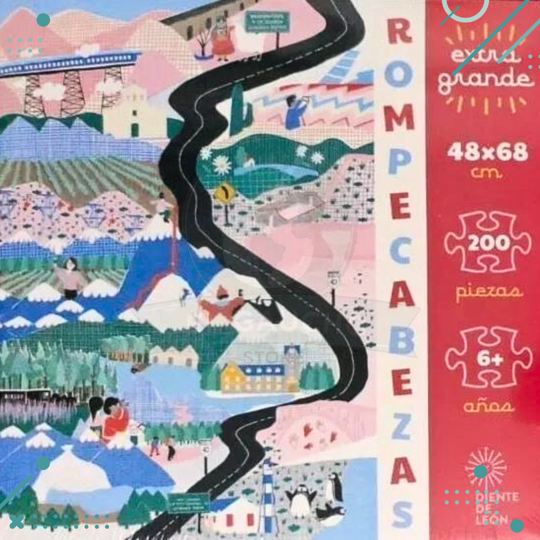 Diseno-sin-titulo-2024-01-09T130052.739.png Rompecabezas puzzle 200 piezas Ruta 40 Diente de León - Imagen 1