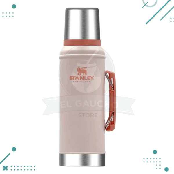 Termo Stanley Classic Rosado 950 Ml Stanley Thermos - 950 ml - Thermal Cebador Cap - Original Box