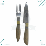 Set Asado Tabla Cuchillo Tenedor Y Vaso - Imagen 4