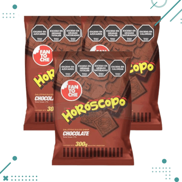 Galletitas Fantoche HORÓSCOPO Chocolate 300gr (Pack x3un)(900gr)