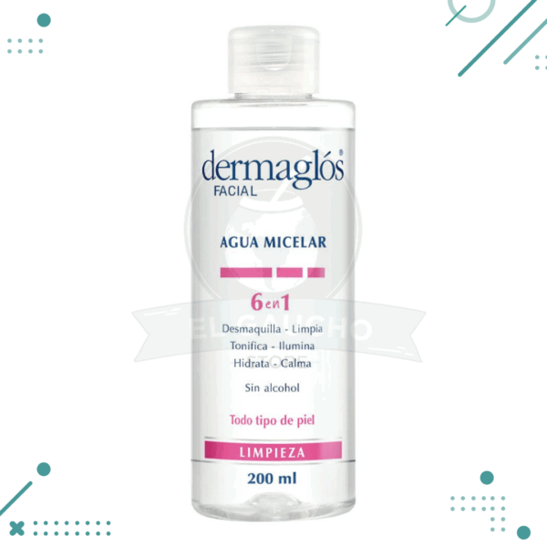 DERMAGLOS Facial - Agua Micelar 6 en 1 (200ml)