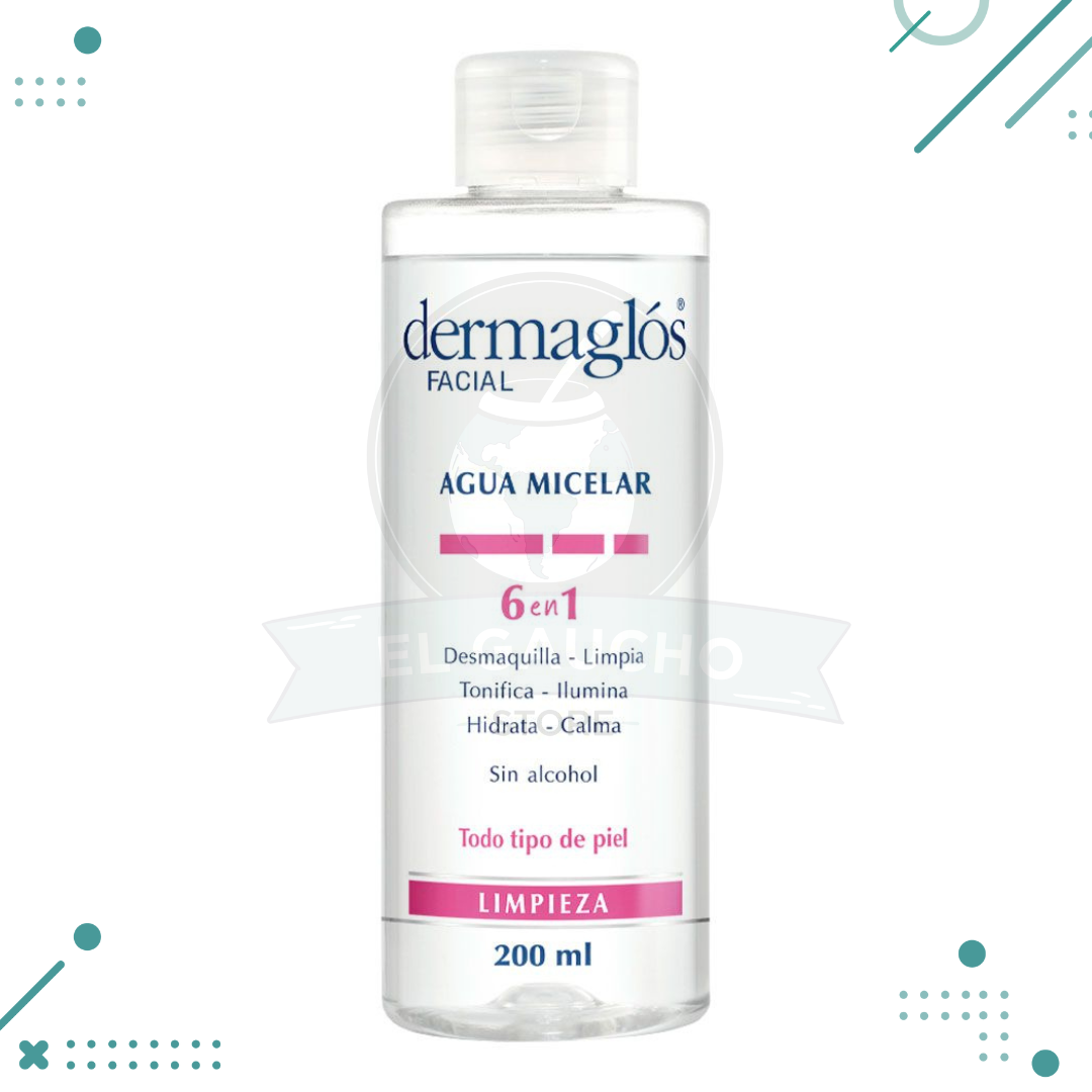 Diseno-sin-titulo-2024-02-13T193745.931.png DERMAGLOS Facial - Agua Micelar 6 en 1 (200ml) - Imagen 1