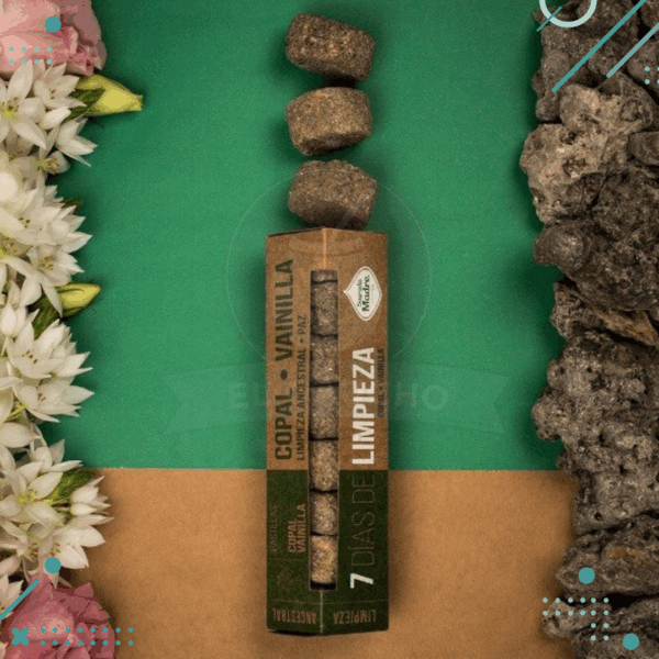 Pastillas de Carbon, 7 Días Limpieza Copal-Vainilla (7 unidades)