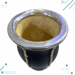 Mate Calabaza Copita Cuerina, Base de Aluminio, Color NEGRO - Imagen 3