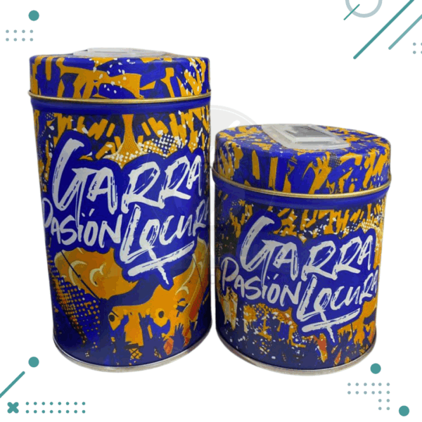 Latas Yerbera y Azucarera BOCA JUNIORS "Garra,Pasion y Locura"
