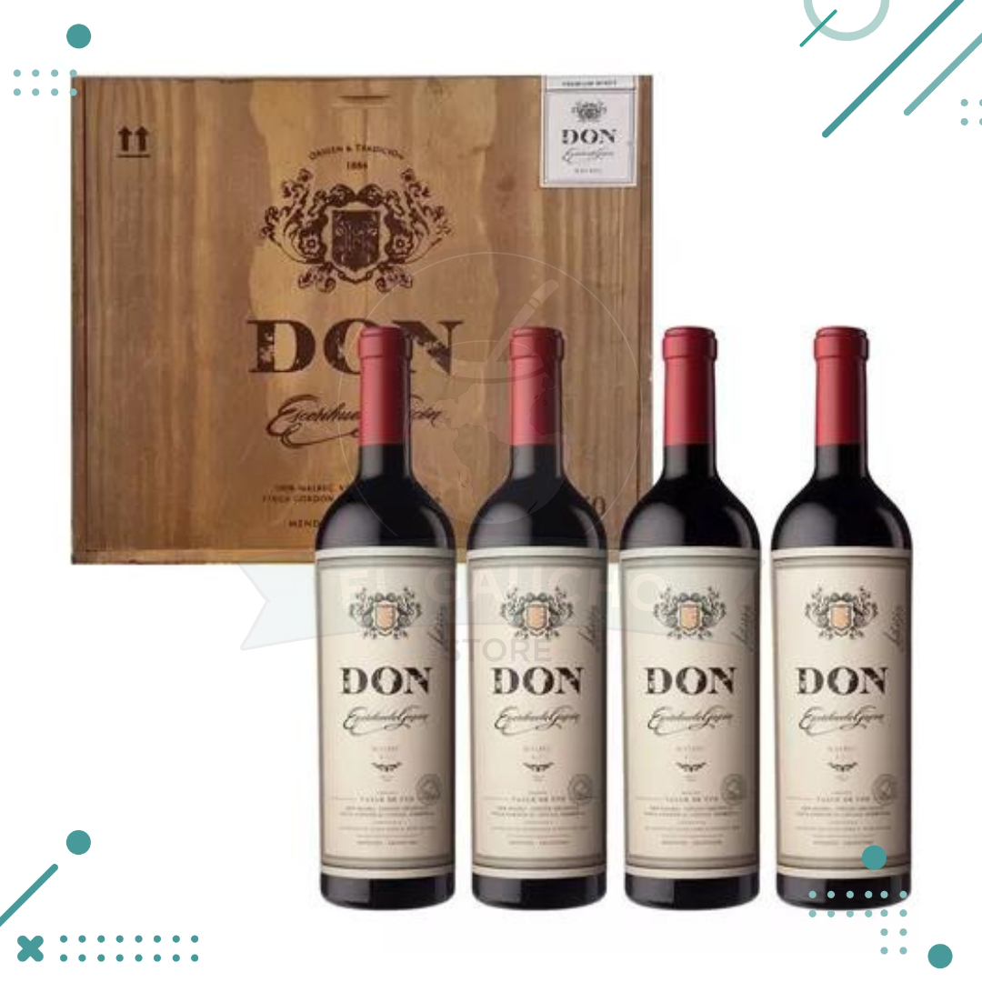 Diseno-sin-titulo-2024-05-13T145738.111-1.png Vino DON Escorihuela Gascon Malbec x 4 Botellas 750ml + Caja Madera Regalo - Imagen 1