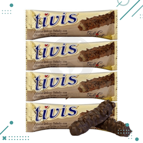 Tivis Cubanitos de Chocolate Rellenos Felfort, 25gr (pack 4 un) (100g)