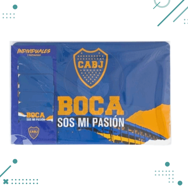 Individuales (6un) + Posa Vasos (6un) Boca Juniors