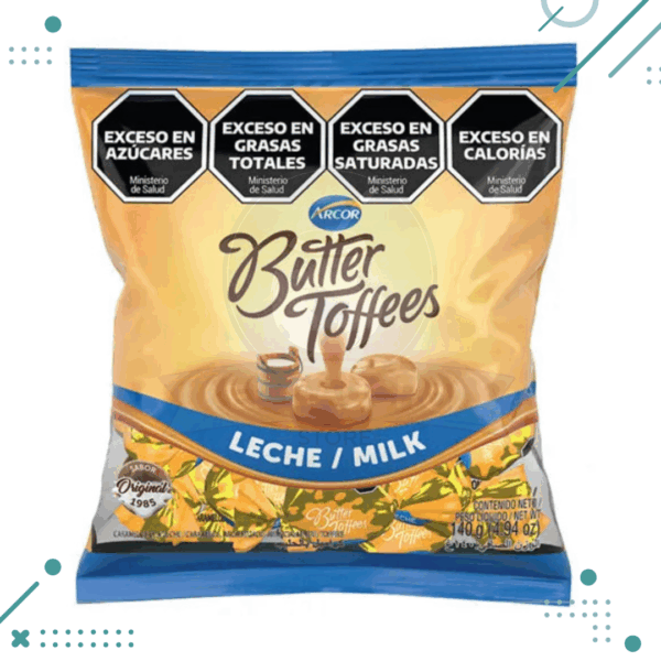 Caramelos Butter Toffees LECHE 140gr