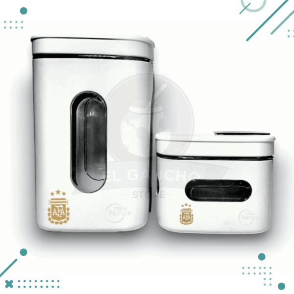 Set Latas Pampa Yerbera-Azucarera - AFA BLANCO