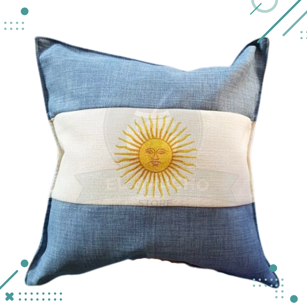 Diseno-sin-titulo-2025-02-04T100328.951.png Funda para Almohadon, Bandera Argentina 50x50cm - Imagen 1