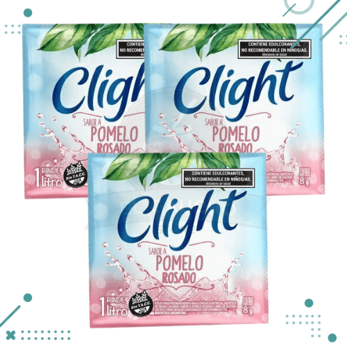 Jugo Clight Pomelo Rosado 8g (pack x3un) 24gr