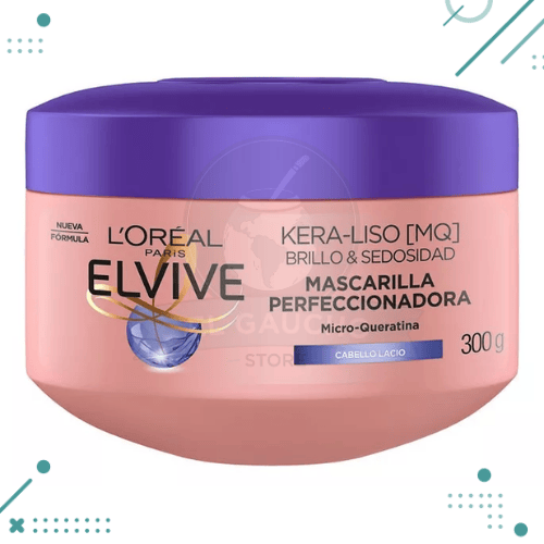 Elvive Keraliso Brillo Y Sedosidad, Queratina Mascarilla Perfeccionadora 300g
