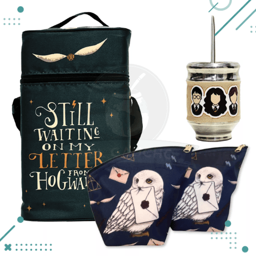 Kit Matero “Harry Potter” Bolso+Yerbera+Azucarera+Mate+Bombilla