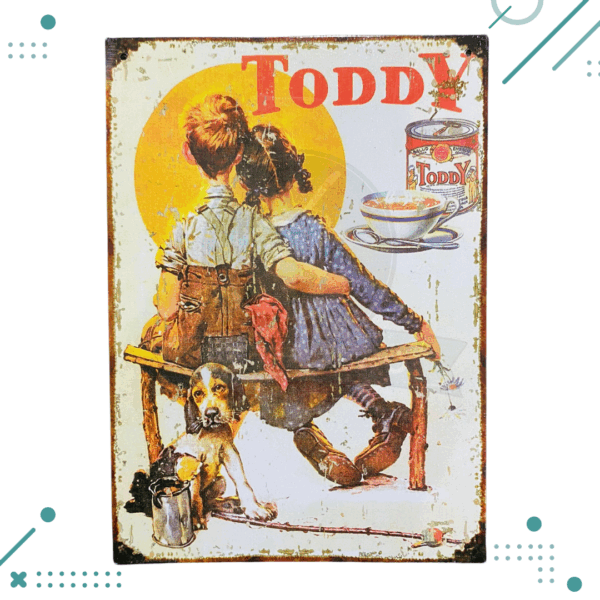 Cartel De Chapa Toddy 20X28CM