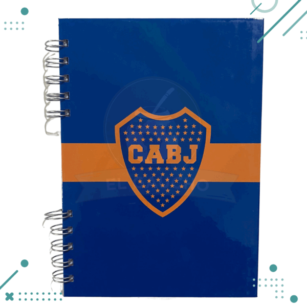 Cuaderno Rayado Tapa Dura Futbol (BOCA JUNIORS)