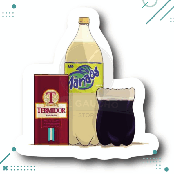 Sticker Argentina - Vino Termidor con Manaos
