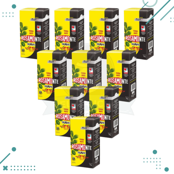 Yerba Mate Rosamonte Suave Plus, (1kg.) (pack 10) (10kg)