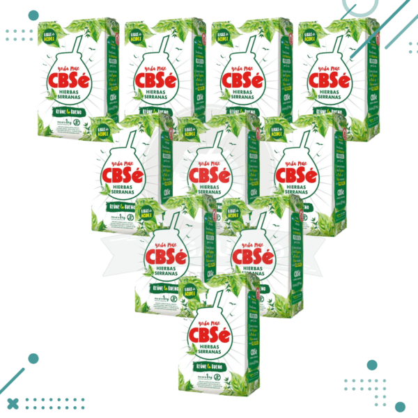 Yerba Mate CbSE Hierbas Serranas (1kg) (pack 10) (10kg)