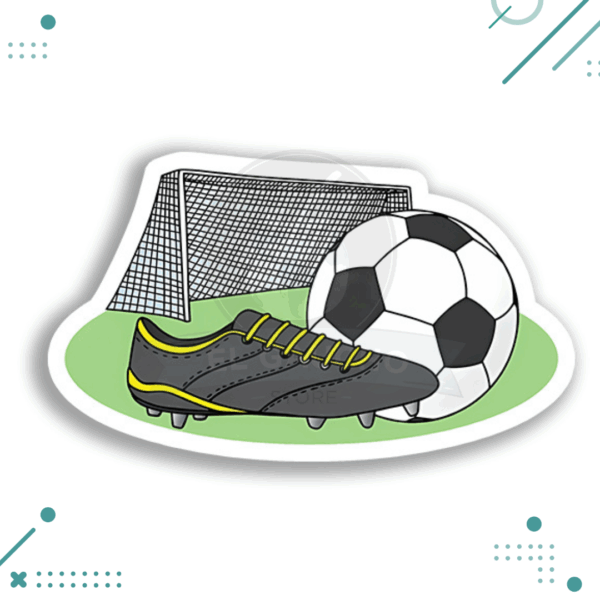 Sticker Fútbol - Botin, Pelota, Arco