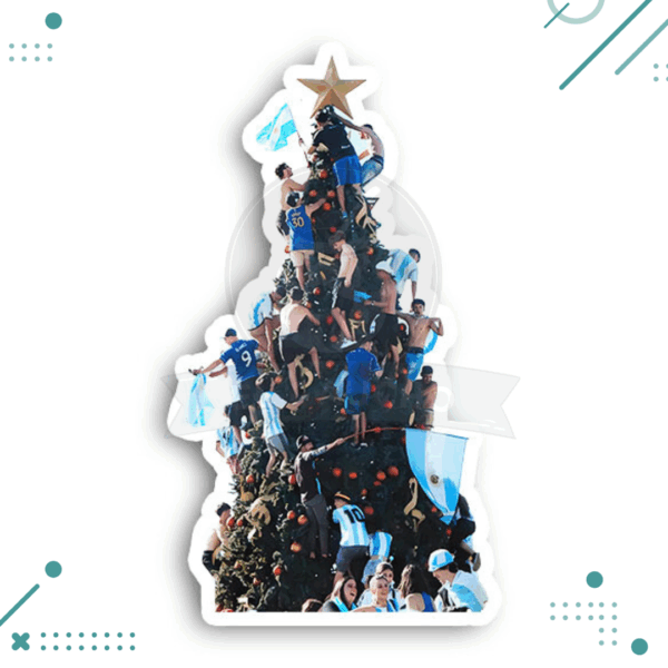 Sticker Argentina - Arbol de Navidad