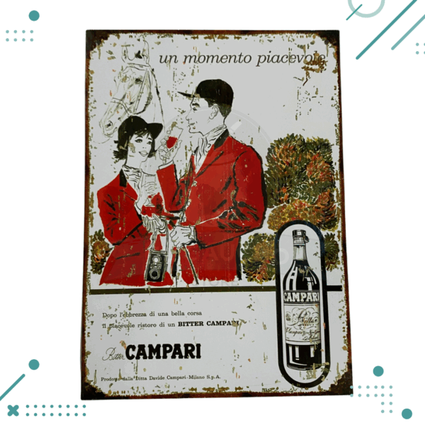 Cartel De Chapa CAMPARI