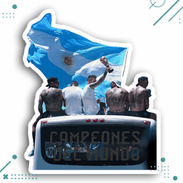 Sticker Seleccion Argentina- Colectivo, Campeones del Mundo