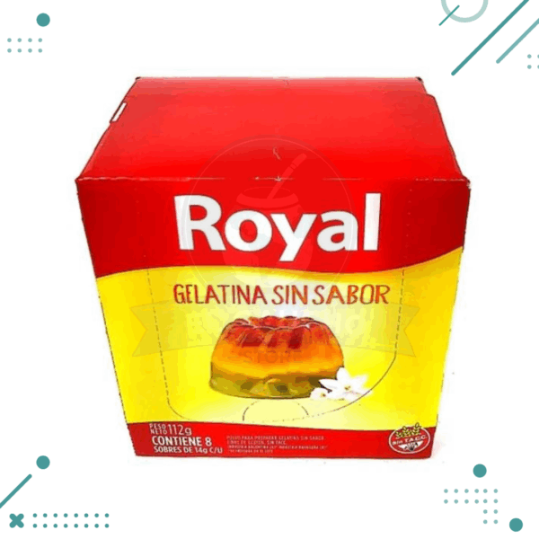 Gelatina Royal Sin Sabor Caja 8 sobres de 12gr (112gr)