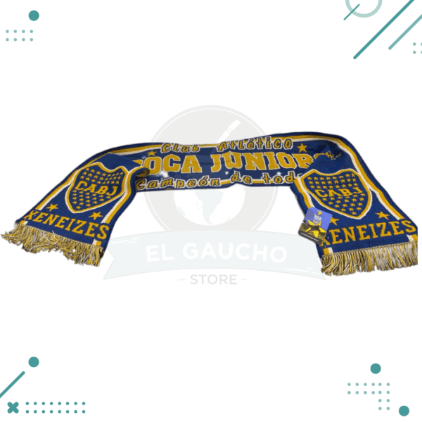 Bufanda 3 Hilos - Boca juniors "campeon de todo" 1.45x21cm