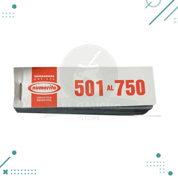 Talonario De Rifa Del 501 al 750