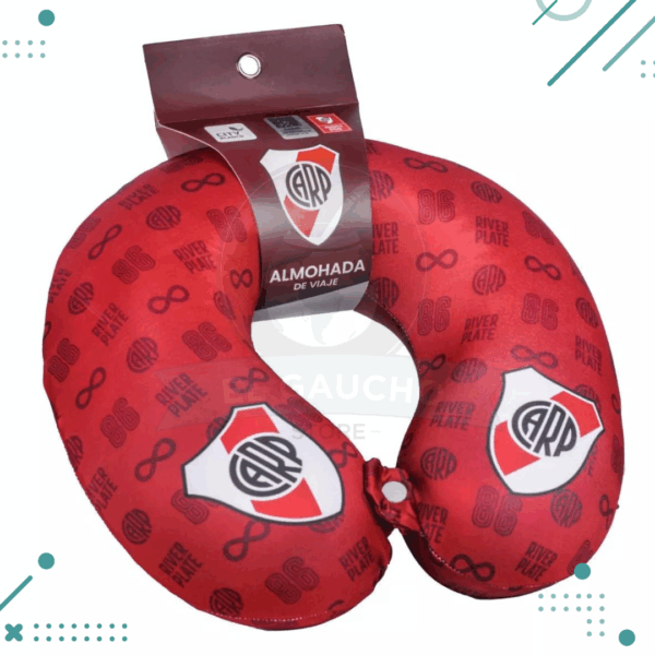 Cuello De Viaje Almohada Inteligente Con Memoria Futbol - RIVER