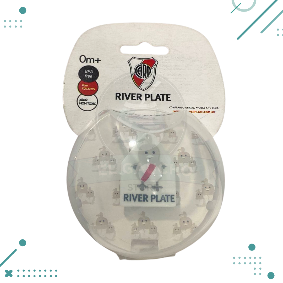 Diseno-sin-titulo-77-4.png Porta chupete gallinita River Plate 0m+ - Imagen 1