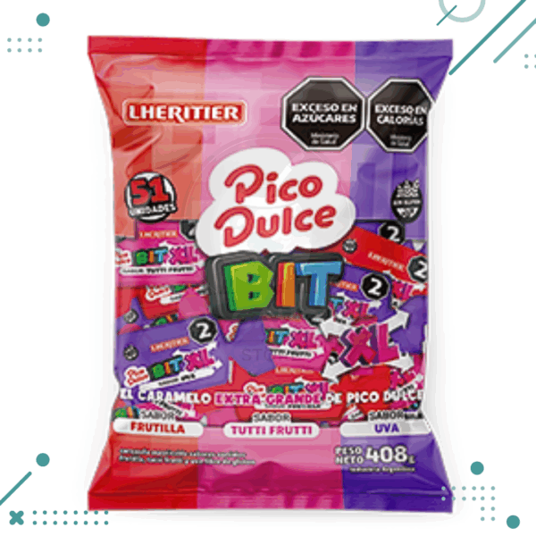 Caramelos Masticables Pico Dulce Bit XL x51un (408gr)