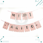 Banderin "MI PRIMER AÑITO" ROSA (2mts.)