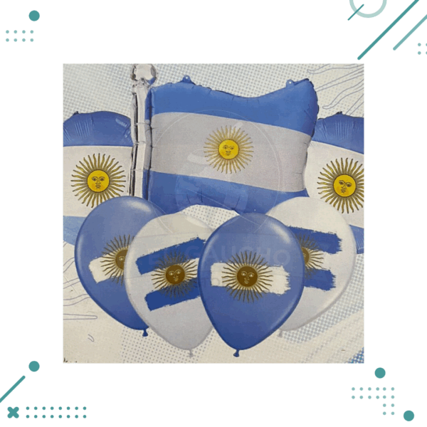 Set de 7 Globos Argentina