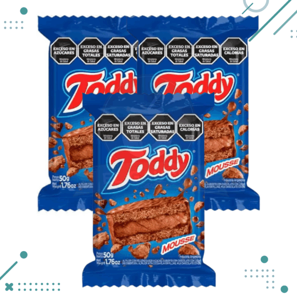 Alfajor Toddy Mousse 50gr (pack X 3un) (150gr)