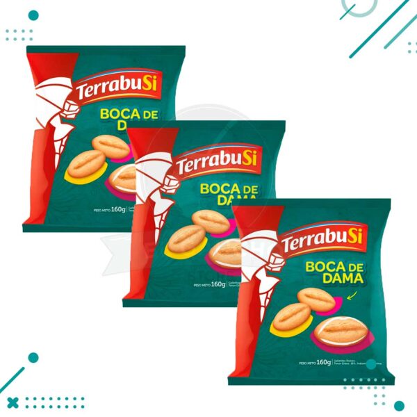 Galletita Terrabusi Boca de Dama 160 g (pack por 3u) (480g)