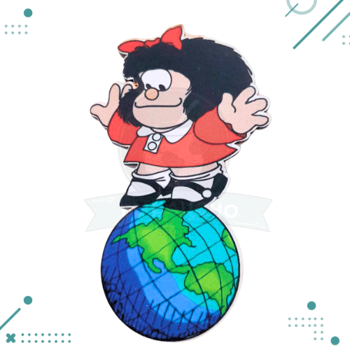 Iman argentino turistico MAFALDA Y EL MUNDO