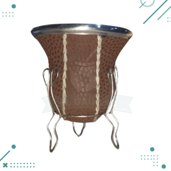 MATE CALABAZA - CARPINCHO CON PIE, COLOR MARRON