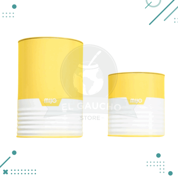 Set Latas Yerbera-Azucarera Mijo - Color AMARILLO